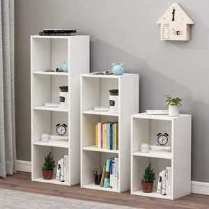 Étagère d'angle modulaire à 3 niveaux, écologique, style industriel moderne, bibliothèque murale en bois, support de plantes étroit et haut, étagère de rangement - Product Image 5