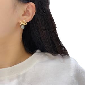 Nouvelles boucles d'oreilles en perles d'or naturelles de 10-11 mm, diamant, lumière intense, base impeccable, argent printemps, talons hauts concentrés en or, crochet d'oreille - Product Image 5