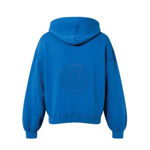 Sudadera con Capucha Premium para Hombre, Estilo Acid Wash, Oversize, de Algodón y Felpa, para Otoño e Invierno, Moda Casual - Product Image 2