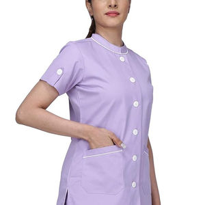 Tenues d'infirmière élégantes et tendance pour femmes, avec logo personnalisé, en tissu extensible et doux, pour spa, salon de beauté - Product Image 4