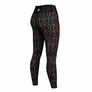 Women's Mid Waist Solid <b>Pattern</b> Fitness <b>Leggings</b>-Quick Dry Breathable Spandex/Polyester Yoga Activewear - Product Image 3