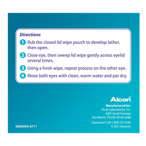 Toallitas Limpiadoras para Párpados Systane Lid Wipes, 30 Unidades - Product Image 3