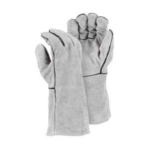 Gants de sécurité en cuir de vachette pleine fleur de qualité supérieure pour le soudage, la lutte contre les incendies, la construction, le barbecue, la protection des mains dans l'industrie - Product Image 3