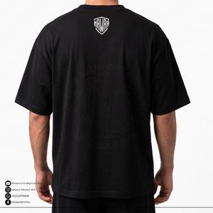 เสื้อยืดแขนสั้นพิมพ์ลายมงกุฎและดาบสีดำสำหรับผู้ชาย คอกลม ทรงลำลอง ผ้าฝ้าย สำหรับทุกเพศ - Product Image 2