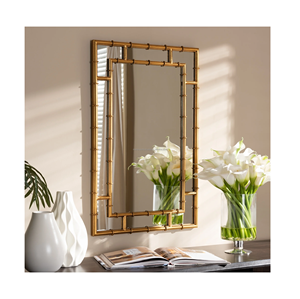 Miroir mural en métal de conception personnalisée de qualité supérieure fait à la main Look Premium avec une nouvelle utilisation décorative à motif rond luxueux - Product Image 4