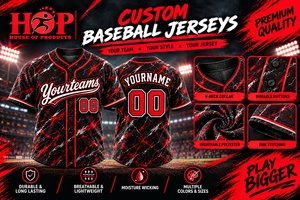 Camisetas de Béisbol Personalizadas de Alta Calidad, Transpirables y Estampadas con Bordado para Equipos de Entrenamiento, Camisetas de Béisbol y Sóftbol - Product Image 3