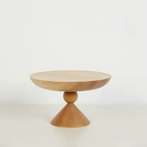 Base Redonda de Madera para Pastel con Acabado Liso, Ideal para la Encimera de la Cocina y Exhibición en Panaderías - Product Image 1