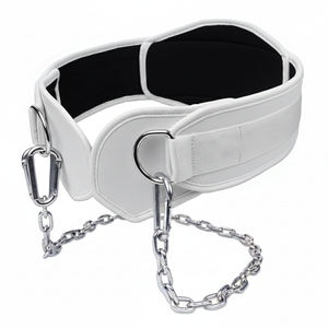 Cinturón de Neopreno para Dominadas y Flexiones con Cadena, Soporte Lumbar para Levantamiento de Pesas, Entrenamiento en Gimnasio - Product Image 1