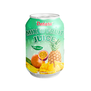 Jus de fruits mélangés de haute qualité du Vietnam OEM/ODM en canettes standard de 330 ml avec pulpes réelles, marque privée, jus de fruits et légumes - Product Image 1