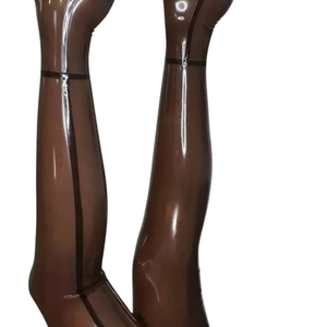 Pantimedias opacas por encima de la rodilla para mujer, de color sólido, sin costuras, de spandex y poliéster, estilo sexy, para usar en todas las estaciones. - Product Image 1