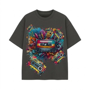 T-shirt en coton de qualité supérieure pour homme, décontracté, à manches courtes, col rond, mode estivale, streetwear, vente en gros, t-shirt vierge - Product Image 2