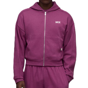 Sudadera con capucha lisa para hombre, corte holgado, en felpa de algodón de 350 GSM, estilo urbano, para marcas de ropa, fabricación OEM de marca privada - Product Image 1