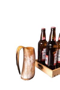 Genuino hecho a mano victoriano cuerno Drinkware ecológico acabado pulido portátil duradero Ale cerveza hidromiel beber promocional - Product Image 5