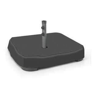 Base per Ombrellone da Giardino con 2 Sacchi di Sabbia, Copertura Antipolvere, Telaio in Alluminio e Palo in Legno per Piscina, Cortile e Viaggi - Product Image 4
