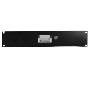19\" 2U Black Steel Plate DJ Drawer Equipment Cabinet with Keys Audio Sound Equipment Storage Solution - Product Image 5