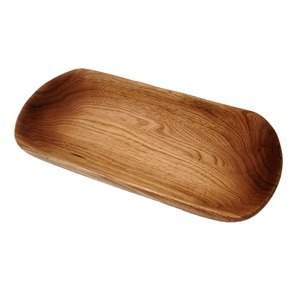 Plateau de service en bois brut fait main de qualité supérieure |   Planche en bois massif naturel pour une présentation de table élégante - Product Image 3