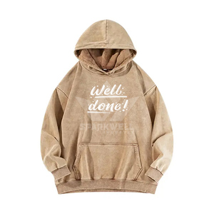 Sudadera con Capucha Unisex Estampada Well Done, Verde, Oversize, de Algodón French Terry, Informal, para Otoño - Product Image 3