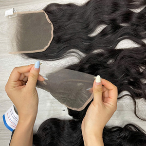 Cabello Humano Vietnamita de Alta Calidad, Frontal de Encaje, Ondulado Natural, Encaje Transparente Invisible, Línea de Cabello Invisible - Product Image 6