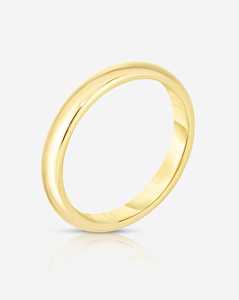 3mm Wedding Band 14k 18k Gold 925 Silver Unique Simple Plain Luxury Everyday Stackable Straight <b>Dome</b> <b>Ring</b> Fine Jewelry Wholesale - Product Image 6