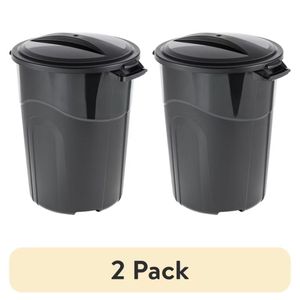 Set di 2 Bidoni per Rifiuti da 32 Galloni, Resistenti e Stampati a Iniezione - Product Image 1