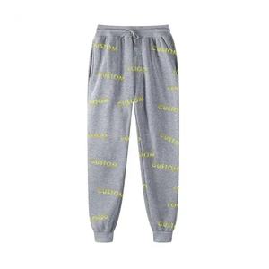 Custom Logo Printings Breathable Women's Fashion Ladies Solid-Color High-Waist Side-Pocket Plus Size Casual Joggers <b>Trousers</b> - Product Image 2
