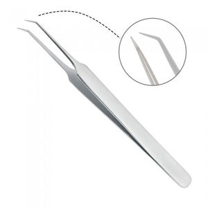 แหนบต่อขนตา DANTRIC IMPLANTS สแตนเลสสตีล ปลายแหลมละเอียด ปลายเรียบเนียน รุ่น L-Type ขนาด 10 มม. สำหรับต่อขนตารัสเซียวอลุ่ม - Product Image 5