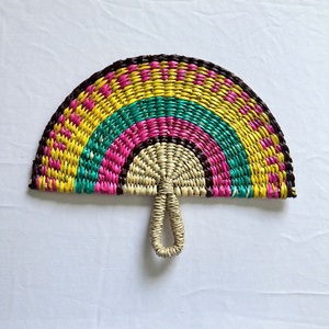 Handmade Seagrass Hand Fan Wall <b>Decor</b> <b>Boho</b> Style Woven Fan Natural Fiber Home Decoration for Living Room Bedroom - Product Image 3