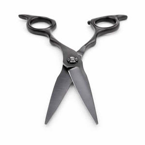 Juego de Tijeras Premium Double Threat en Negro Mate, Acero Inoxidable de Alta Calidad para Corte de Precisión y Uso Profesional - Product Image 2