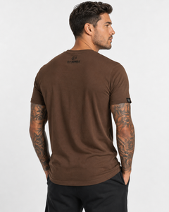 Camiseta de Algodón de Corte Holgado para Hombre Fly Humble, Edición Limitada, Color Marrón, Manga Corta, Cuello Redondo, Estilo Jersey Informal, Antiencogimiento, 300g - Product Image 5