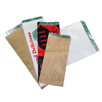 Rouleau d'emballage de sacs en papier kraft doublés de papier d'aluminium blanc ou brun non imprimé PAPER/PE/ALU pour sac à kebab ou tambour à gâteau