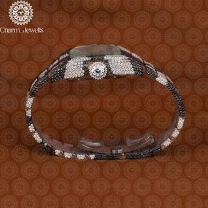 Charm Jewells – montre de luxe pour hommes, boîtier en acier inoxydable, cadran analogique en verre, mouvement mécanique de 40mm, résistant à l'eau, 10 bars - Product Image 3