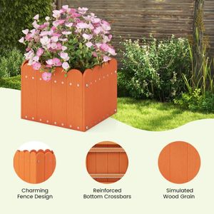 Portico anteriore giardino balcone vasi di fiori & fioriere fioriera con spazi vuoti di drenaggio per arredamento esterno - Product Image 3