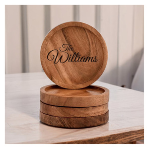 Posavasos de Madera Elegantes y Populares, Portavasos Multiusos, Base para Tazas de Té, Posavasos de Madera, Decoración Moderna y de Lujo para Cafetería, Restaurante y Hogar - Product Image 4