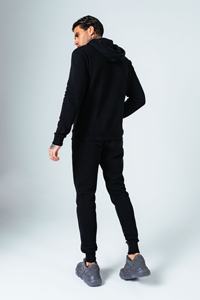 Venta al por mayor OEM Slim Fitted chándal sudaderas con capucha de alta calidad y pantalones de chándal de algodón polar invierno Streetwear chándales - Product Image 4