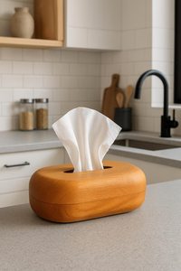 Porta pañuelos de madera rústica vintage hecho a mano, cubierta para servilletas de madera de mango hecha a mano, portaservilletas estilo granja, regalo único - Product Image 5