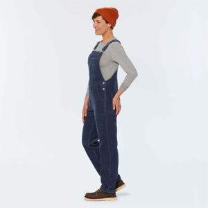 Mono vaquero para mujer con bolsillos rasgados y parches, estilo urbano, cintura media, el más demandado, disponible en todos los colores, ¡gran oferta! - Product Image 4