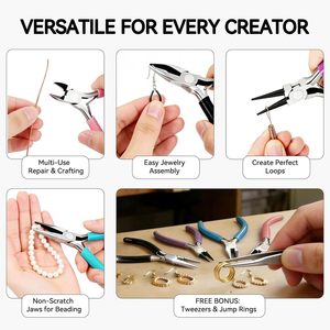 4Pcs Stainless Steel Jewelry Making <b>Pliers</b> <b>Set</b> Needle Nose Round Nose Wire Cutter Precision Tools for Beading Repair Craft Use - Product Image 2