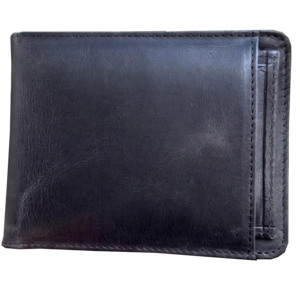 Portefeuille fin pour homme en cuir véritable fait main, écologique, tendance, de haute qualité, personnalisable, porte-cartes, fenêtre pour carte d'identité - Product Image 3