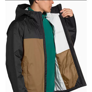 Veste de pluie imperméable pour hommes Imperméable compressible léger à capuche Veste de pluie de camping de pêche légère - Product Image 4