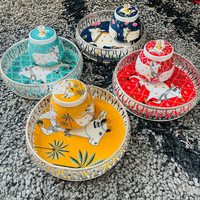 Alman Gümüşü Art Deco Pichwai Metal Tepsi Kavanoz Seti Düğün Hediyesi Diwali Ramazan Ev Dekoru Ev Isıtma Pooja Bebek Mevlidi Hint