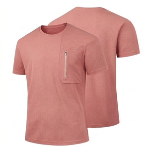 <b>Men's</b> 260g loose fit t-shirt Quick dry sports round neck Casual short sleeve <b>pullover</b> <b>Mens</b> solid quick dry t-shirt - Product Image 5