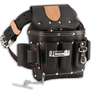 High Quality Best Selling OEM Customizable Waterproof Lightweight Professional Heavy Duty Genuine Leather Waist Tool Bag 12L - Product Image 1