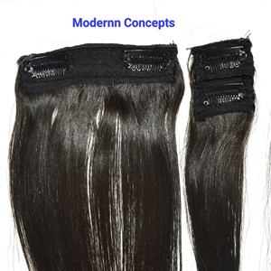 Extensiones de Cabello Humano Indio Virgen 100% Natural de la Mejor Calidad, con Cutícula Alineada, de 8 a 36 Pulgadas, Lisas, con Clip - Product Image 4