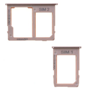 Bandeja para tarjetas SIM y SD Samsung para Galaxy J4 Plus 2018 J415F J6 Plus 2018 J610F Dorado - Product Image 1