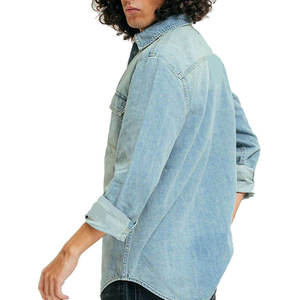 Chemise en jean sur mesure pour homme 100% coton respirant et coloris personnalisé – Artisanat de qualité supérieure - Product Image 5