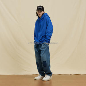 เสื้อฮู้ดแบบสวมศีรษะผ้าคอตตอน100% ขนาด14กรัมเสื้อมีฮู้ดผ้าฟลีซ350กรัมสำหรับทุกเพศ - Product Image 3