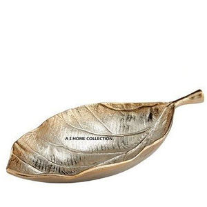 Porte-savon contemporain en acier inoxydable, design feuille, finition dorée – Idéal pour la salle de bain - Product Image 2