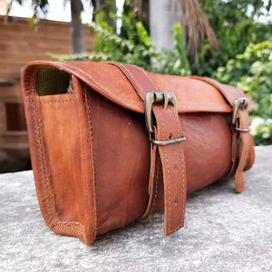 กระเป๋าทรงอานรถมอเตอร์ไซด์หนังวินเทจปรับแต่งขนาดได้กระเป๋าสำหรับขี่จักรยานกระเป๋าท้ายจักรยานดีไซน์ทันสมัย - Product Image 1