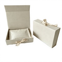 Boîtes à bijoux personnalisées avec logo, en carton rigide, pour mariage, emballage cosmétique de luxe, boîte cadeau magnétique, bougie