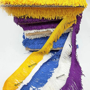 Ruban de dentelle à franges multicolores de qualité supérieure pour robe latine, couture DIY et décoration intérieure - Product Image 1